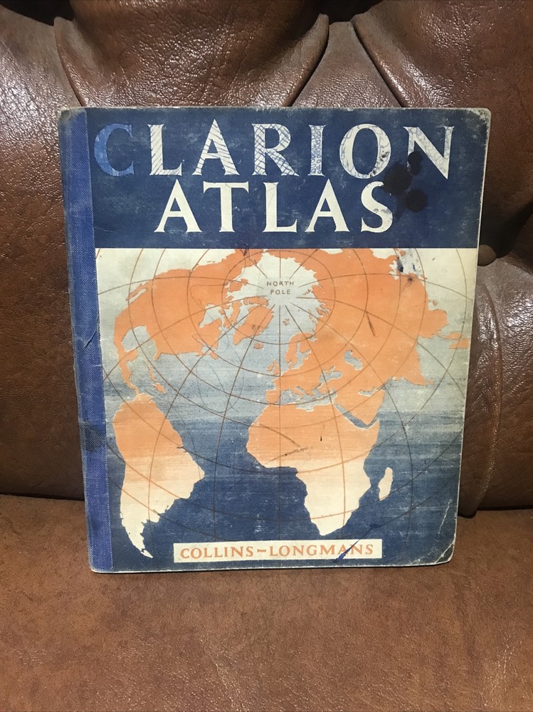 Clarion Atlas Collins Longmans 1961 Vintage Old Paperback Book