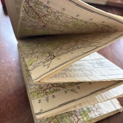 Vintage Ordnance Survey Eastbourne Sheet 183 One-Inch Map Cloth Edition 1940