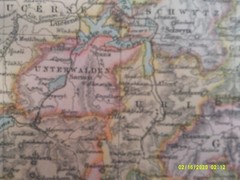 Antique Map. SWITZERLAND. c1900. VG.