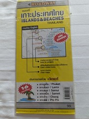 Island & Beaches of Thailand Map