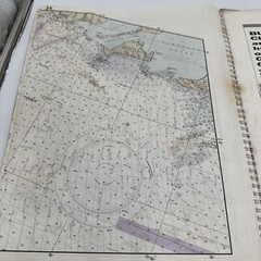 Waterway Guide Chart book New York Waters 1987 Spiral Bound Fold Out Maps Vntg