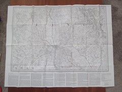 Vintage Lincoln Ordnance Survey Map No 29 reprint 1981 in Envelope Sleeve.