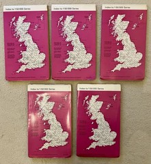Five ORDNANCE SURVEY 1:50,000 First Series Maps from c1976 SOUTH WALES