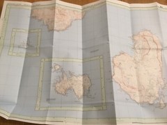 1988 Ordnance Survey Pathfinder Map 261 NM 38/48 Eigg , Muck and Rhum (South)