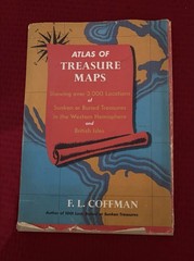 Rare 1950s “Atlas Of Treasure Maps” Large Book FL Coffman