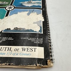 Waterway Guide Chart book New York Waters 1987 Spiral Bound Fold Out Maps Vntg