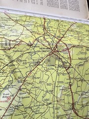 Bartholomew Map Nottingham Leicester Derby Vintage 60s 1969 Paper ½” FreePost UK