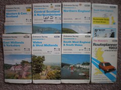 UK ROUTEMASTER ROAD TRAVELMASTER 80’S OS ORDNANCE SURVEY MAPS JOBLOT BUNDLE SET