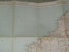 Ordnance Survey 1″ Popular edition: Sheet 136 Boscastle & Padstow; 1928 on cloth
