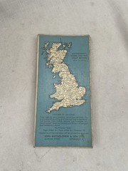 Vintage Ordnance Survey Contour Map Bartholomew’s Sheet 18 Vale Of Severn