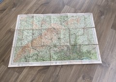 Vintage Bartholomew’s Revised Half Inch Contoured Map Herts & Bucks – 1951 (15)