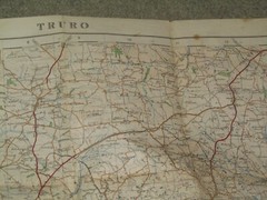 OS Ordnance Survey 1″ Popular edition Special Sheet 143 – Truro, 1918 on cloth