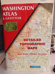 DeLorme Washington Atlas & Gazetteer Book – Topographic Maps Travel Guide, 1995
