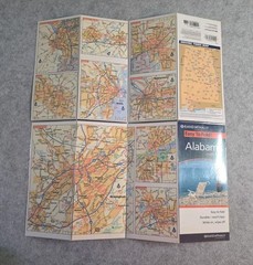 Rand McNally Easy Finder Laminated Folding Maps Lot of 5 United States Road Atla