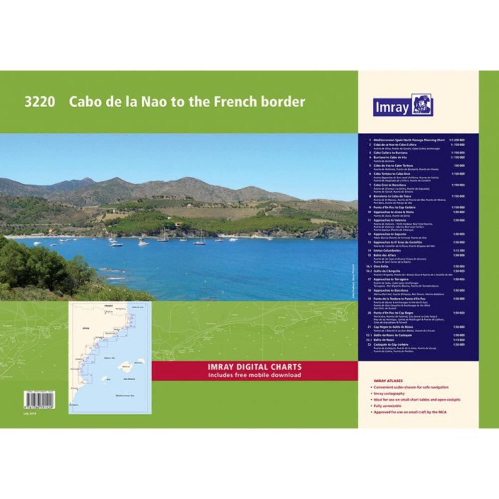 Imray Chart Pack 3220: Cabo de la Nao to the French Border (Spiral Bound)