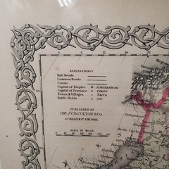 1859 Colton’s General Atlas Map of Russia and Hand Colored