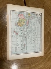 1895 Peoples Family Atlas Maps China Japan