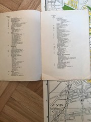 Kort over AARHUS, vintage streetplan.