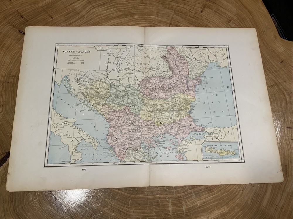 1895 Peoples Family Atlas Maps Turkey Turkish Empire Sumatra