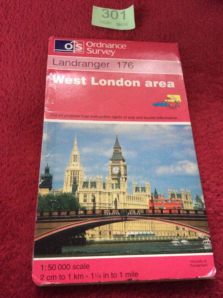 West London Area by Ordnance Survey (1990)