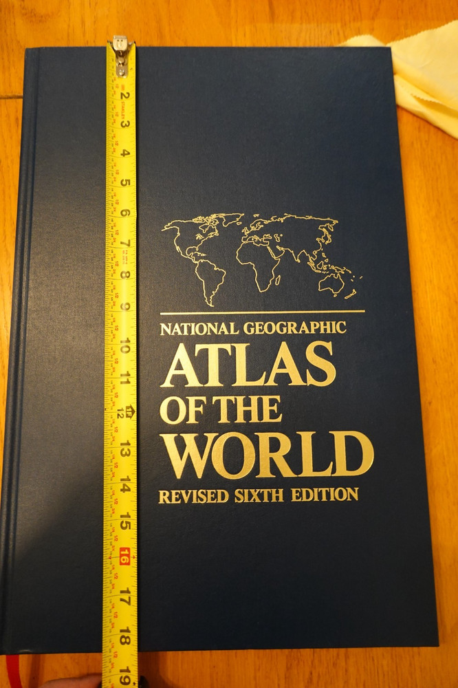 Vintage National Geographic Atlas of the World Revised Sixth Edition Hardback