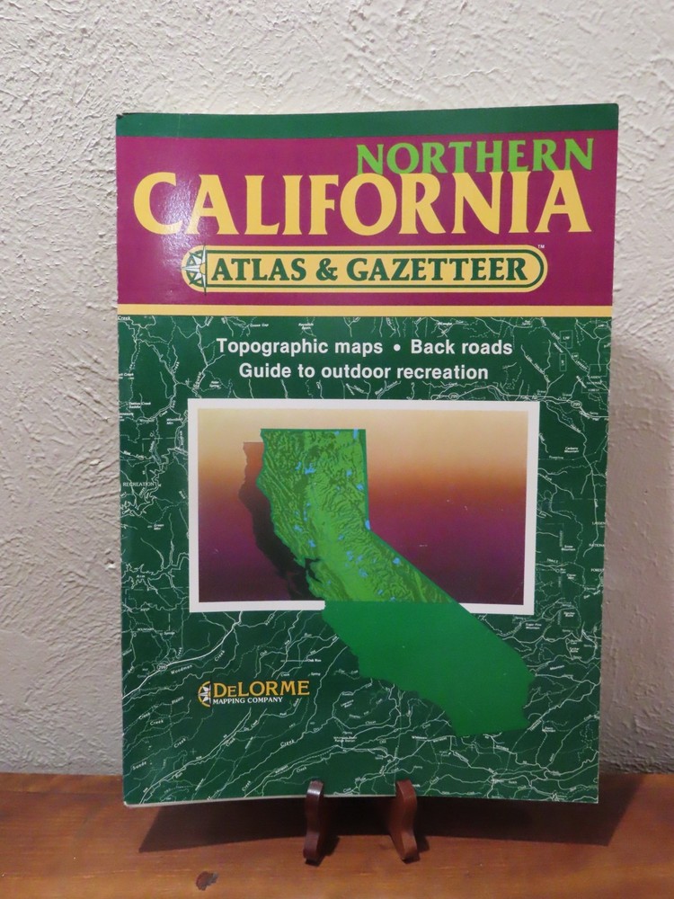 DeLorme Northern California Atlas & Gazetteer Maps 2nd Edition 1988 Paperback