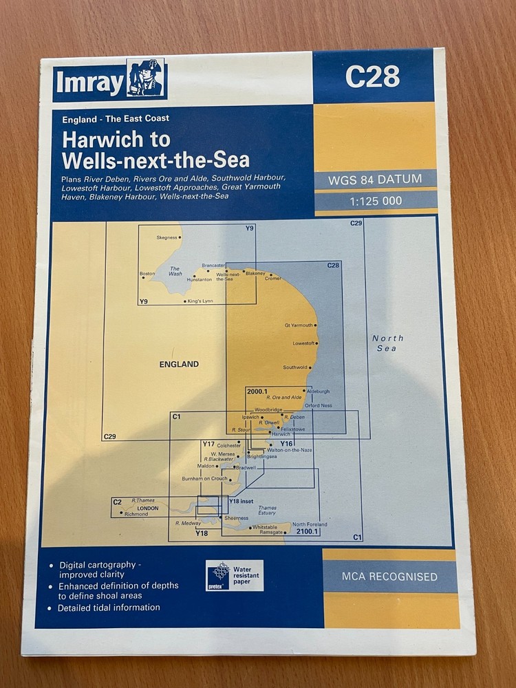 2007 Imray Chart C28 – Harwich to Wells-next-the-Sea