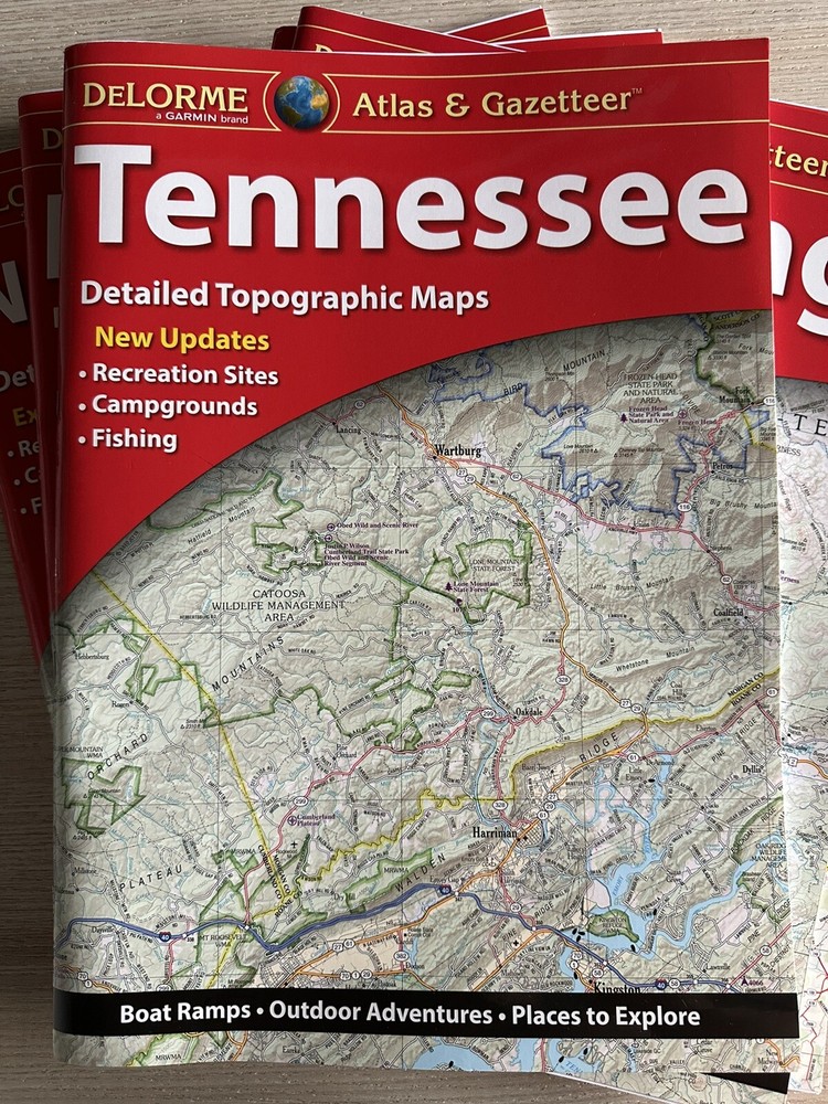 DeLorme Atlas & Gazetteer TENNESSEE Mint