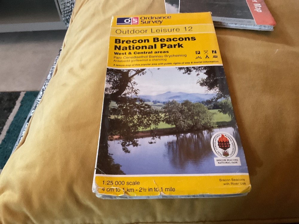 OS, Ordnance Survey, Outdoor Leisure Map, No: 12, Brecon Beacons, West & Central