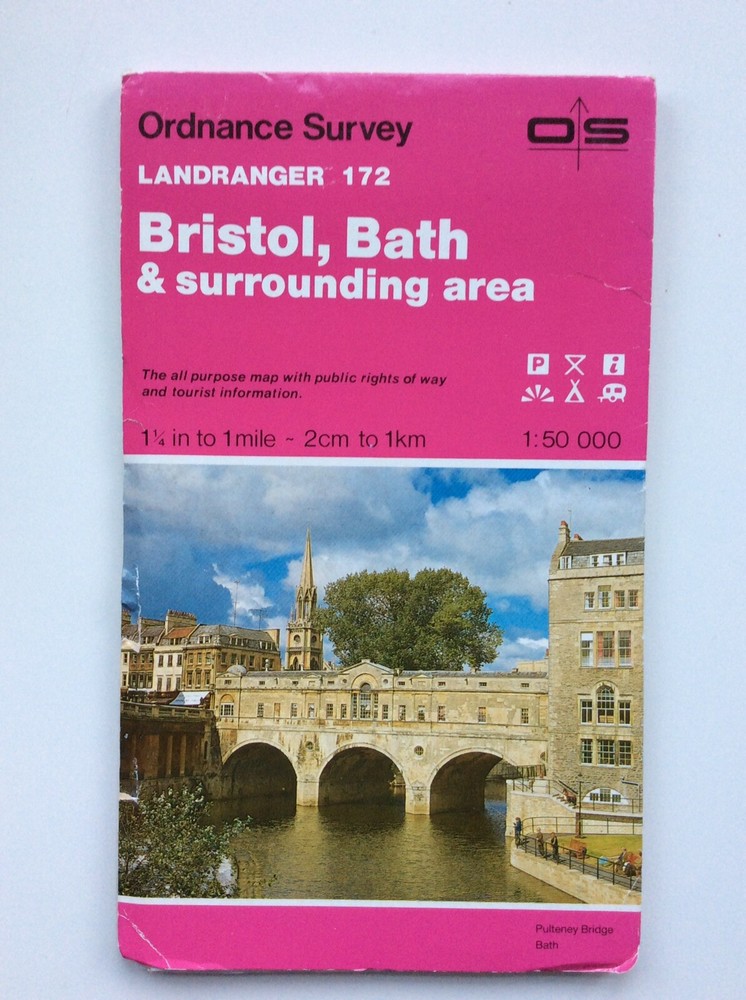 Ordnance Survey Landranger Map 172 Bristol, Bath & surrounding area