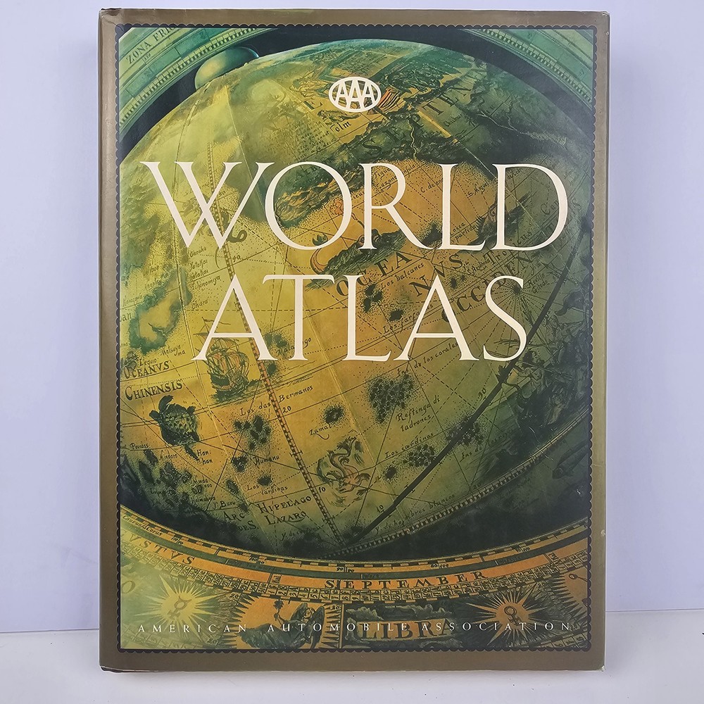 AAA World Atlas 1992 Hammond Incorporated Hardcover Reference Book Maps