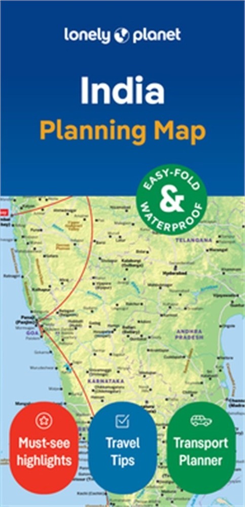 Lonely Planet India Planning Map (Sheet Map, Folded)