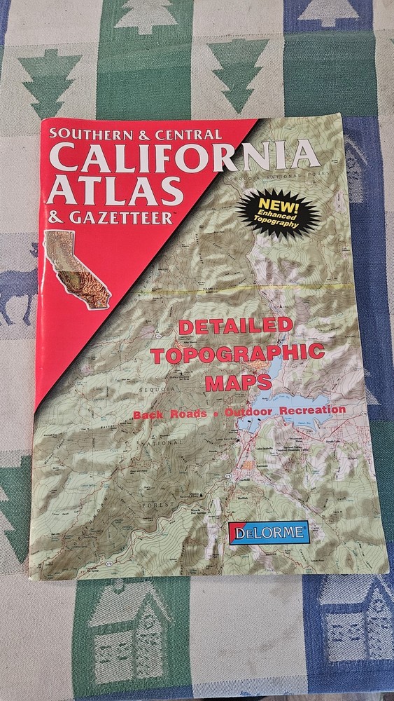 SOUTHERN & CENTRAL CALIFORNIA Delorme Atlas & Gazetteer Map Book Topo Back Roads