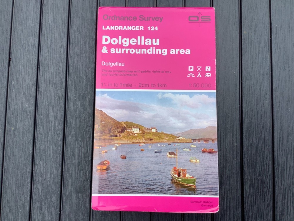 OS Ordnance Survey Landranger Map 124 Dolgellau & surrounding area – 1991