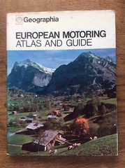 Geographia European Motoring Atlas and Guide Vintage Book Car Ferry Routes HB DJ