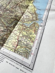 Bartholomew Map Northumberland Newcastle Vintage 70s 1972 Paper ½” Free Post UK