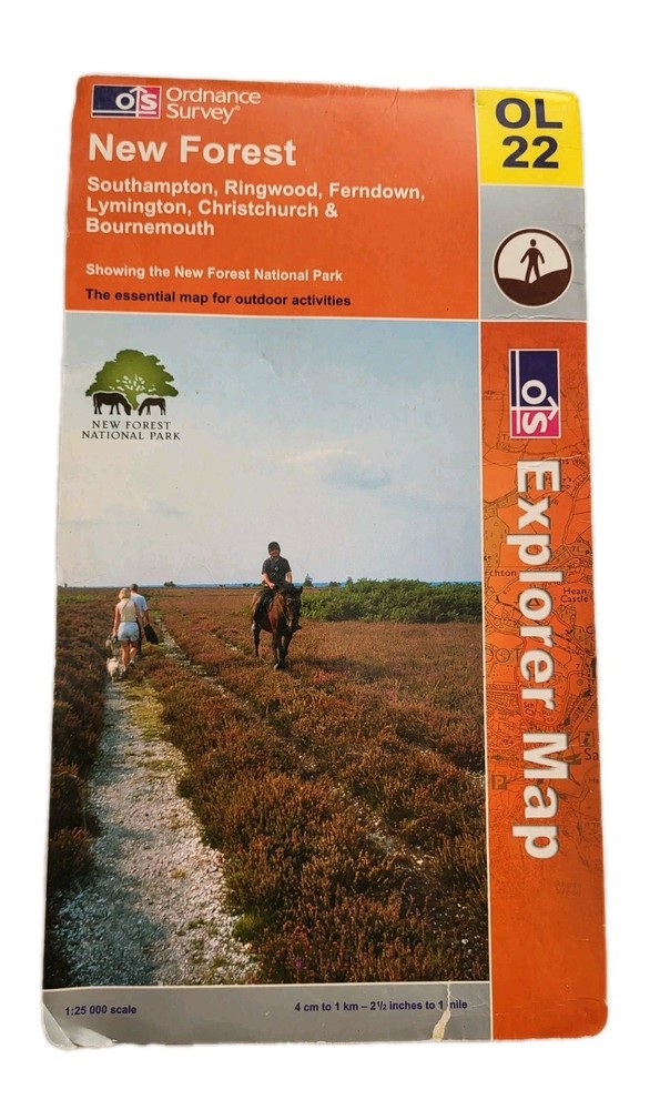 Ordinance Survey 2007 Outdoor Leisure OL 22 New Forest Explorer Map