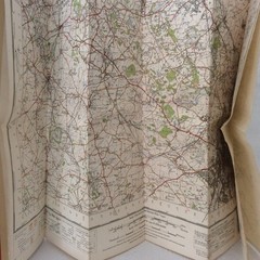 Vintage Ordnance Survey – Derby Nottingham Leicester 121 – Cloth map – 81x69cm