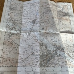 KEIGHLEY – ORDNANCE SURVEY First Series 1:25,000 1952 SE04 Silsden Addingham