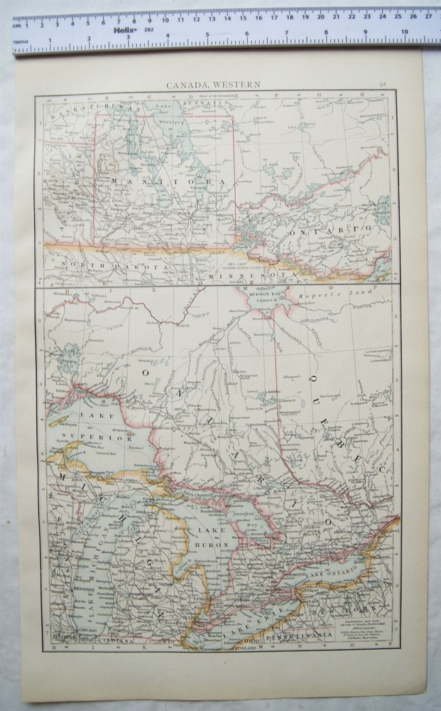 1895 The Times Plate 92 Western Canada