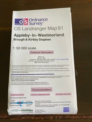 OS Landranger Appleby-in-Westmorland Laminated Map 91 – Ordnance Survey 91