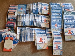 UK MAPS: A-Z Street Atlas, County maps, Collins, OS, Make a bundle #MAP