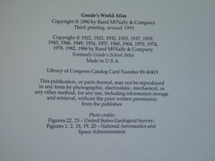 RAND McNALLY GOODE’S WORLD ATLAS 18th EDITION HARDCOVER WITH JACKET 1991