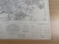 Ordnance Survey Map Edinburgh 1955 Sheet NT 27 SE 6″ 1:10560 Holyrood Vintage