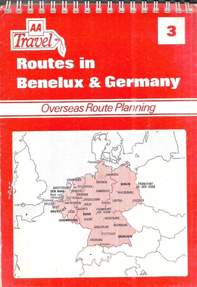 AA Travel Routes in Benelux & Germany