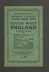 Geographia Motorists & Cyclists Clear Road Map No.2 South West England & S Wales