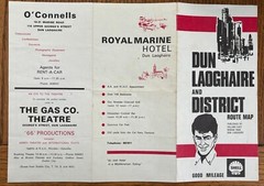 Vintage DUN LAOGHAIRE and DISTRICT ROUTE MAP (Shell)