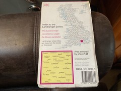 OS Ordnance Survey Landranger Map Sheet 186 Aldershot & Guildford – 1995