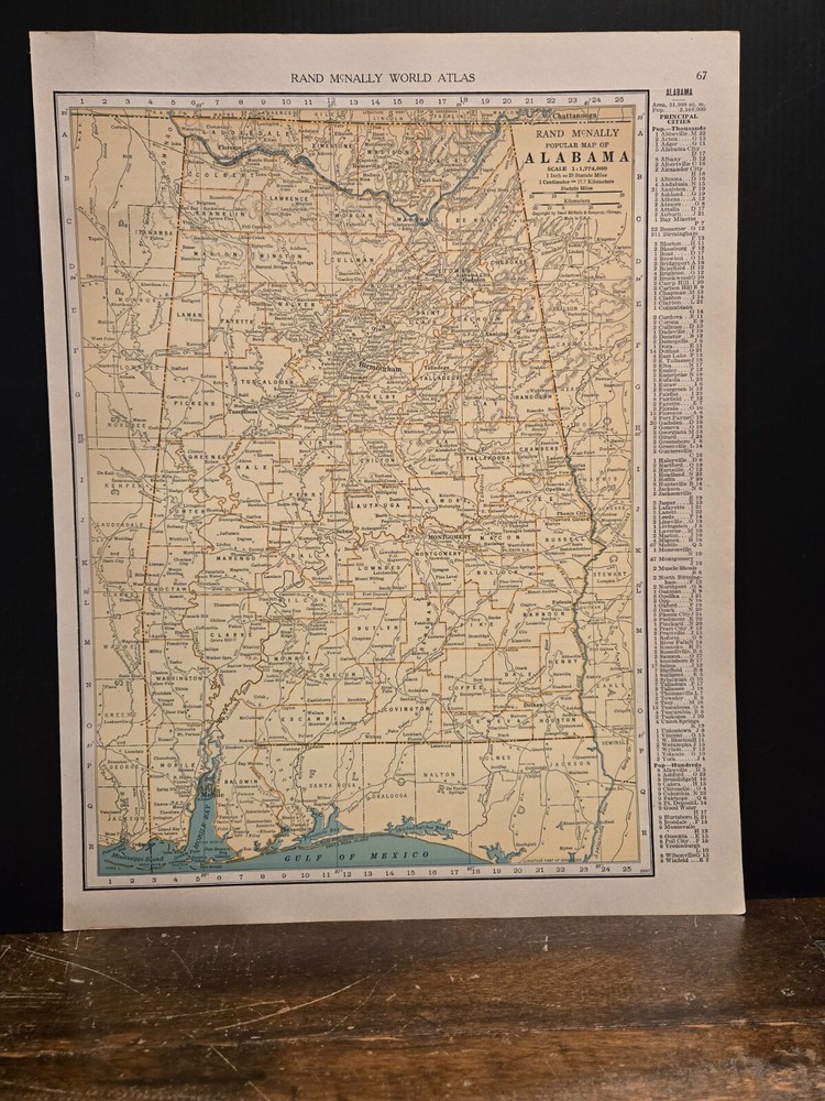 VTG/Antique Pages from Rand Mcnally World Atlas International Edition 1927 Maps