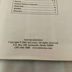 DeLorme Michigan Atlas & Gazetteer-Ninth Edition Copyright 2001